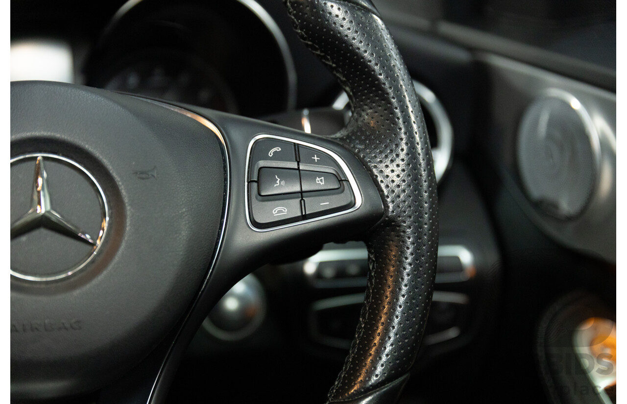 07/2017 Mercedes-Benz C350 e (RWD) 205 MY17 4d Sedan Iridium Silver Turbo 2.0L - 60kW Plug-In Hybrid