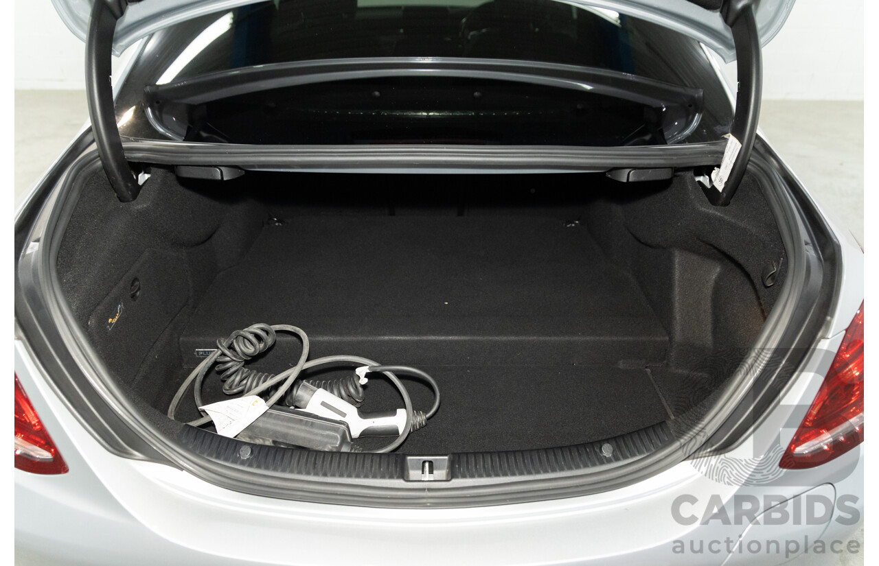 07/2017 Mercedes-Benz C350 e (RWD) 205 MY17 4d Sedan Iridium Silver Turbo 2.0L - 60kW Plug-In Hybrid