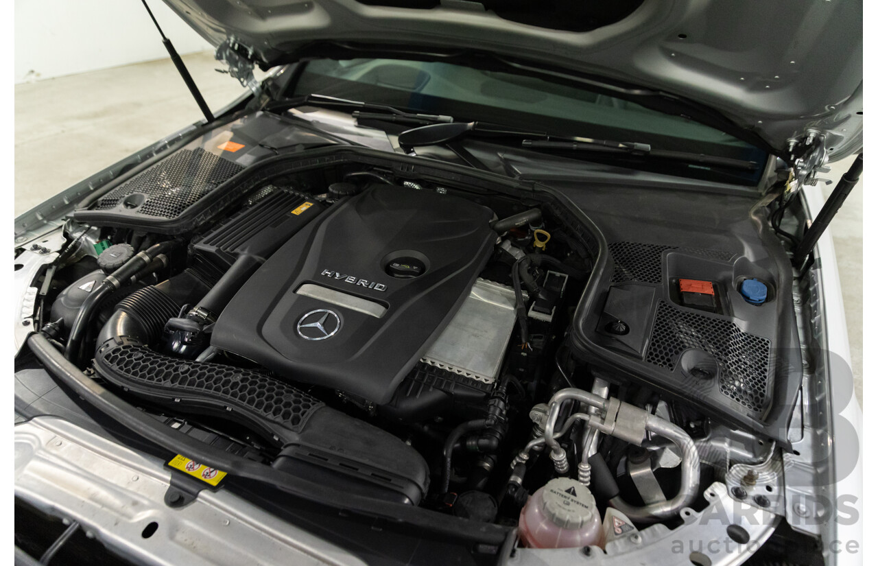 07/2017 Mercedes-Benz C350 e (RWD) 205 MY17 4d Sedan Iridium Silver Turbo 2.0L - 60kW Plug-In Hybrid