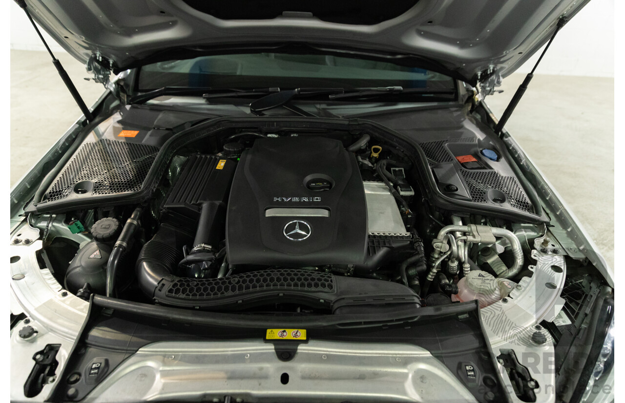 07/2017 Mercedes-Benz C350 e (RWD) 205 MY17 4d Sedan Iridium Silver Turbo 2.0L - 60kW Plug-In Hybrid