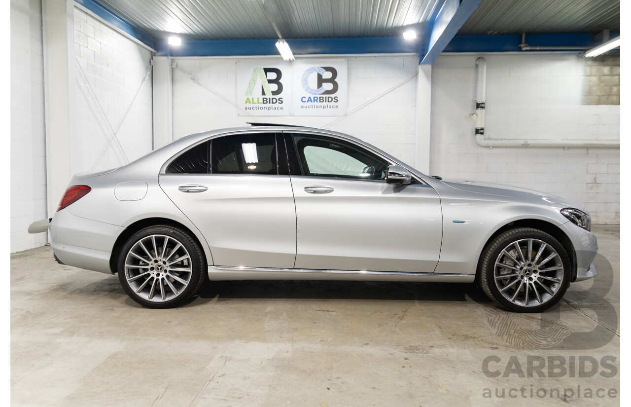 07/2017 Mercedes-Benz C350 e (RWD) 205 MY17 4d Sedan Iridium Silver Turbo 2.0L - 60kW Plug-In Hybrid