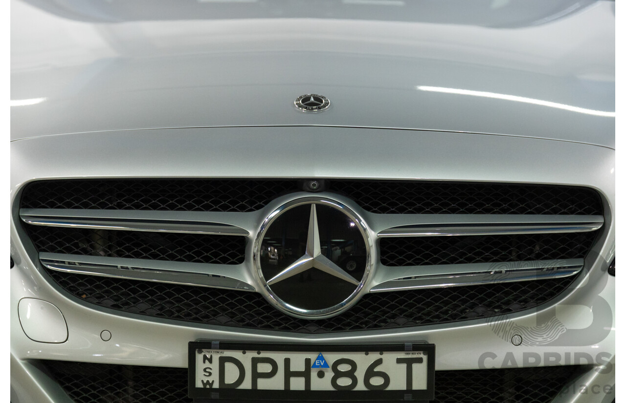 07/2017 Mercedes-Benz C350 e (RWD) 205 MY17 4d Sedan Iridium Silver Turbo 2.0L - 60kW Plug-In Hybrid