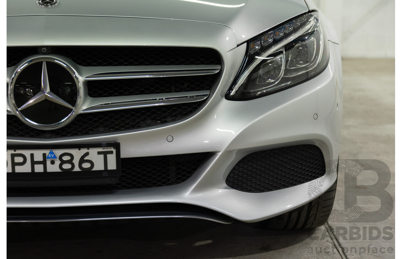 07/2017 Mercedes-Benz C350 e (RWD) 205 MY17 4d Sedan Iridium Silver Turbo 2.0L - 60kW Plug-In Hybrid