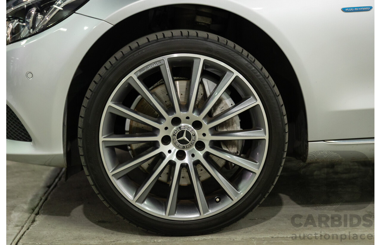07/2017 Mercedes-Benz C350 e (RWD) 205 MY17 4d Sedan Iridium Silver Turbo 2.0L - 60kW Plug-In Hybrid