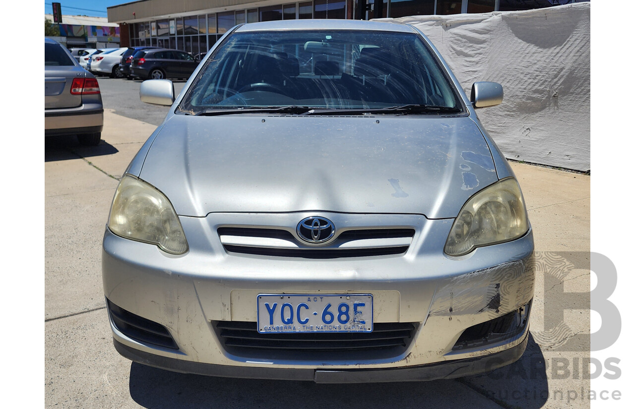 5/2006 Toyota Corolla Ascent ZZE122R 5d Hatchback Silver 1.8L