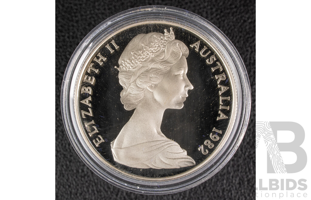 Australian 1982 Silver Proof Ten Dollar Coin, Commonwealth Games .925
