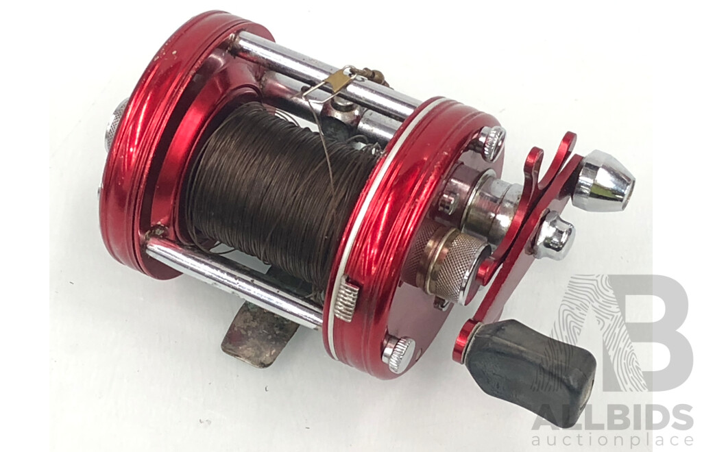 Vintage ABU Ambassadeur 6000 Fishing Reel with Leather Case and Tool Kit - Circa 1968