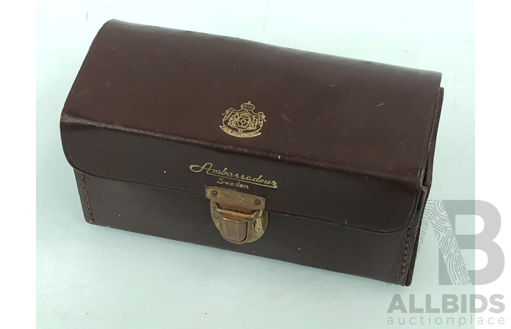 Vintage ABU Ambassadeur 6000 Fishing Reel with Leather Case and Tool Kit - Circa 1968