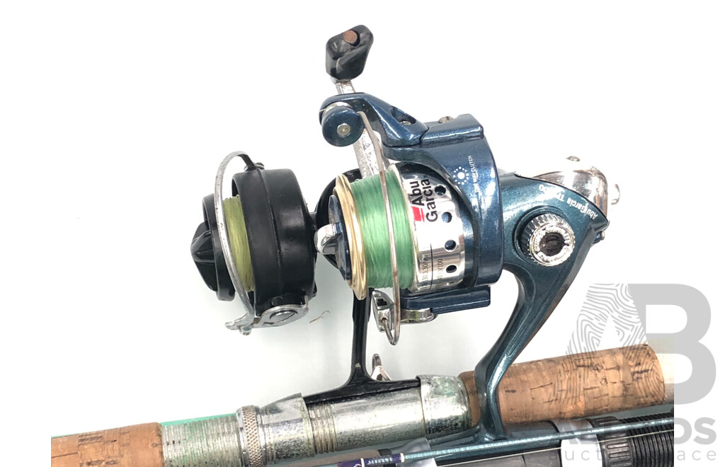 Daiwa and Jarvis Walker 198cm Fishing Rods with Reels - Lot of Two