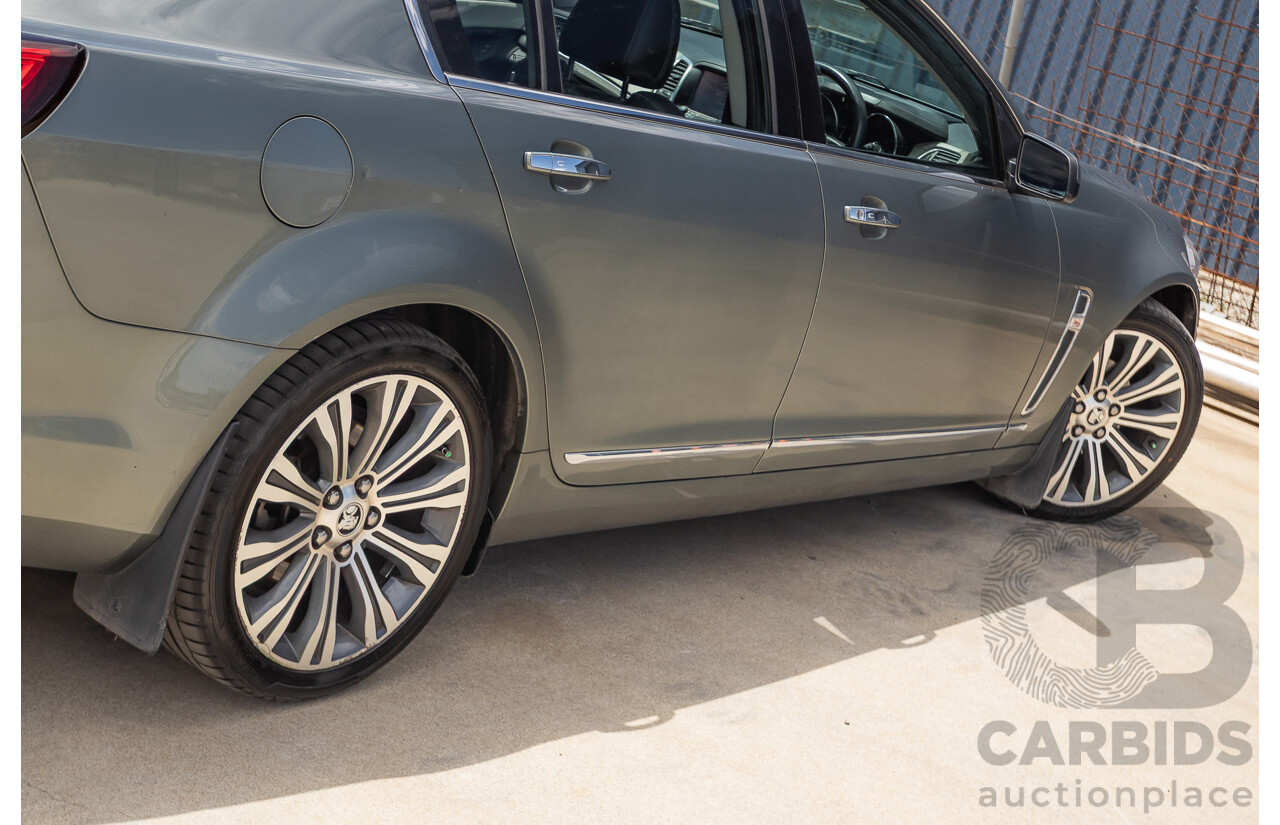 11/2013 Holden VF Calais V 4d Sedan Prussian Steel Metallic V6 3.6L