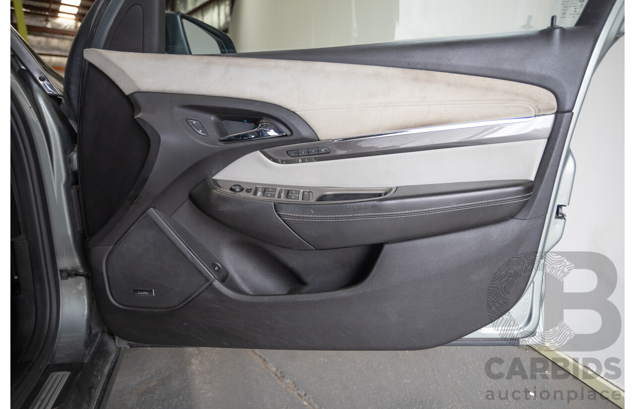 11/2013 Holden VF Calais V 4d Sedan Prussian Steel Metallic V6 3.6L