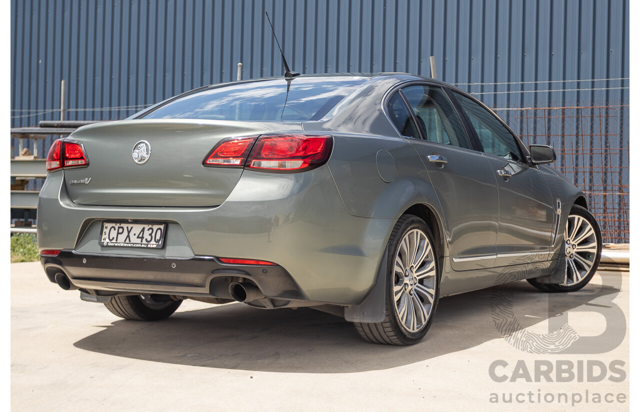 11/2013 Holden VF Calais V 4d Sedan Prussian Steel Metallic V6 3.6L