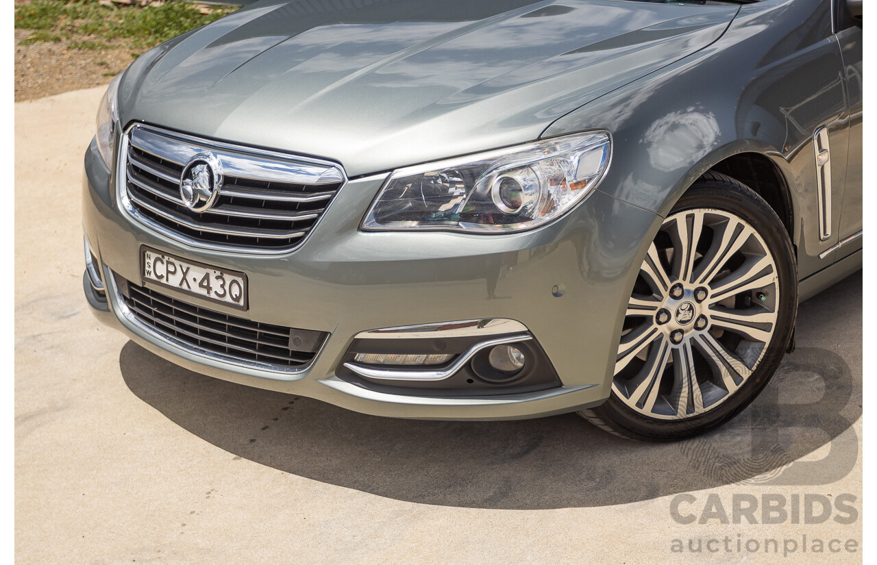 11/2013 Holden VF Calais V 4d Sedan Prussian Steel Metallic V6 3.6L