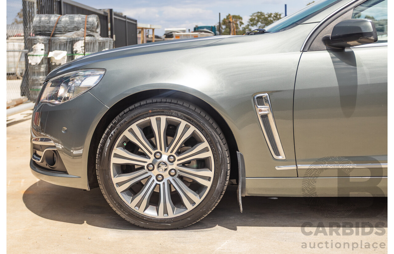 11/2013 Holden VF Calais V 4d Sedan Prussian Steel Metallic V6 3.6L