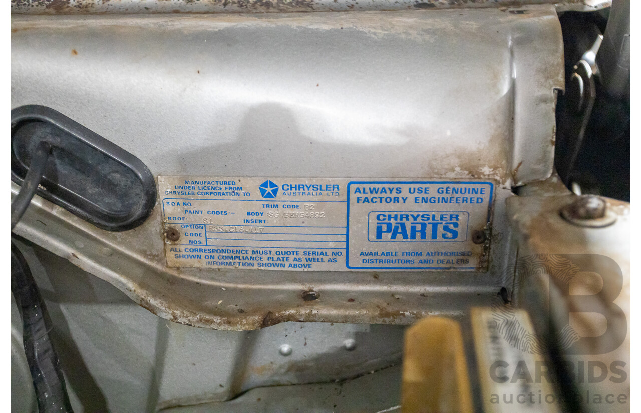 4/1978 Chrysler CL Regal LeBaron 4d Sedan Silver 4.3L