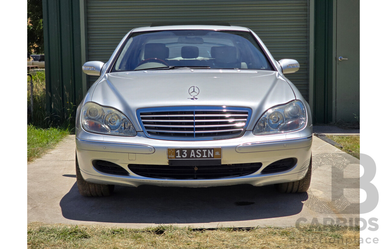 8/2005 Mercedes Benz S600L W220 MY05 4d Sedan Brilliant Silver Metallic Twin Turbo V12 5.5L