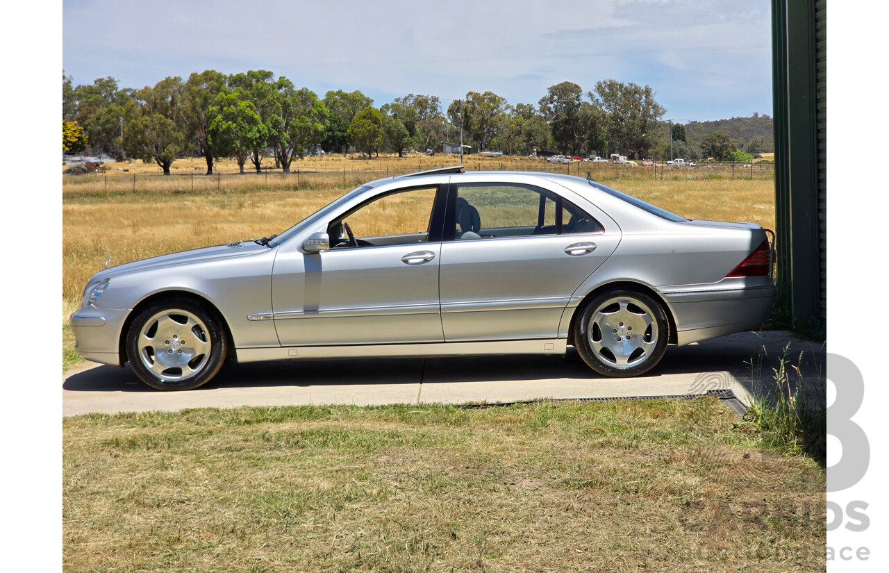 8/2005 Mercedes Benz S600L W220 MY05 4d Sedan Brilliant Silver Metallic Twin Turbo V12 5.5L