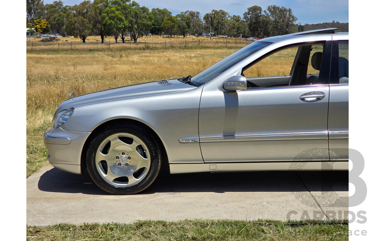 8/2005 Mercedes Benz S600L W220 MY05 4d Sedan Brilliant Silver Metallic Twin Turbo V12 5.5L