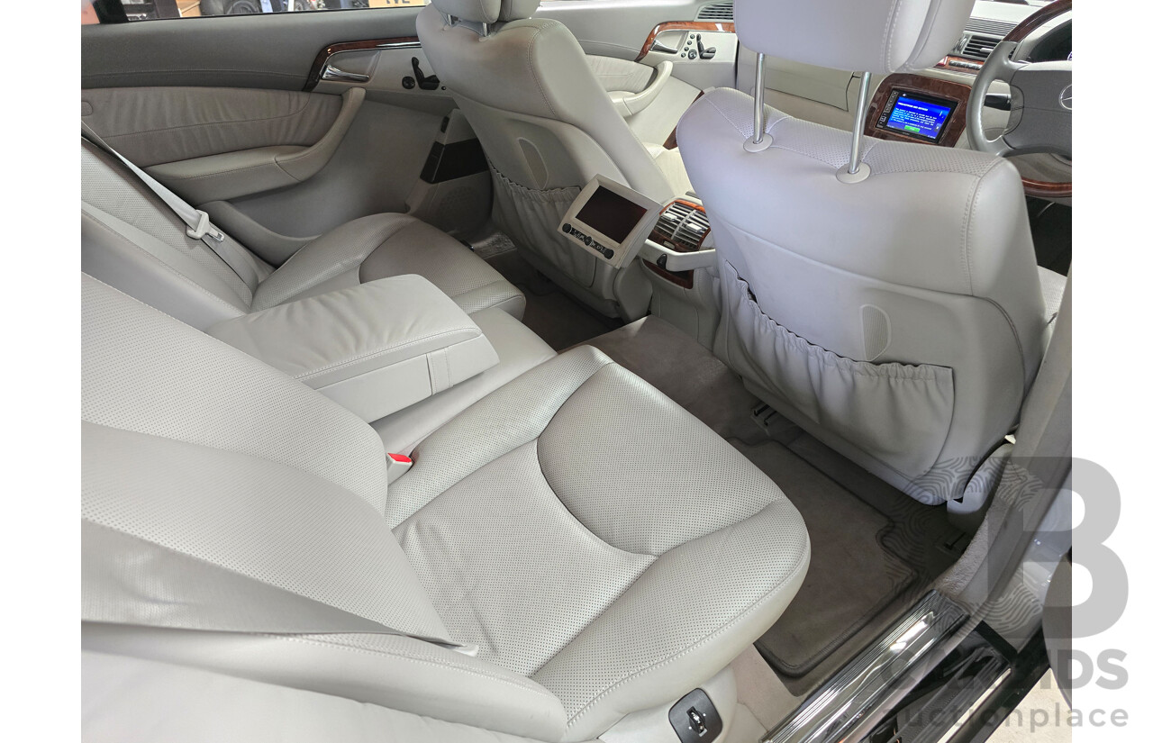 8/2005 Mercedes Benz S600L W220 MY05 4d Sedan Brilliant Silver Metallic Twin Turbo V12 5.5L
