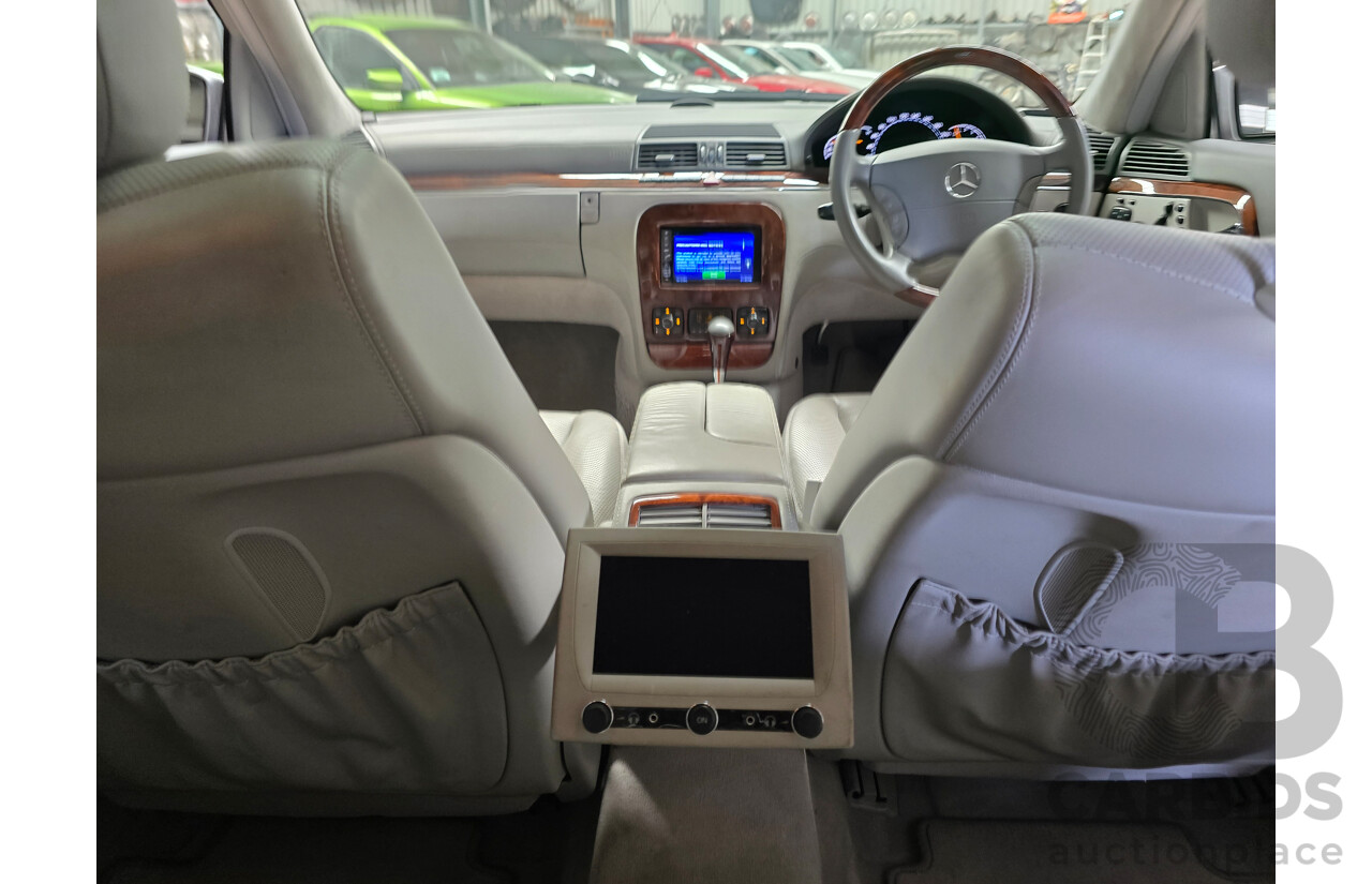 8/2005 Mercedes Benz S600L W220 MY05 4d Sedan Brilliant Silver Metallic Twin Turbo V12 5.5L