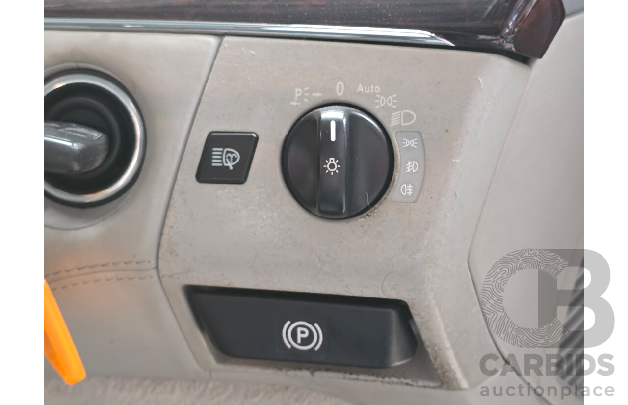 8/2005 Mercedes Benz S600L W220 MY05 4d Sedan Brilliant Silver Metallic Twin Turbo V12 5.5L