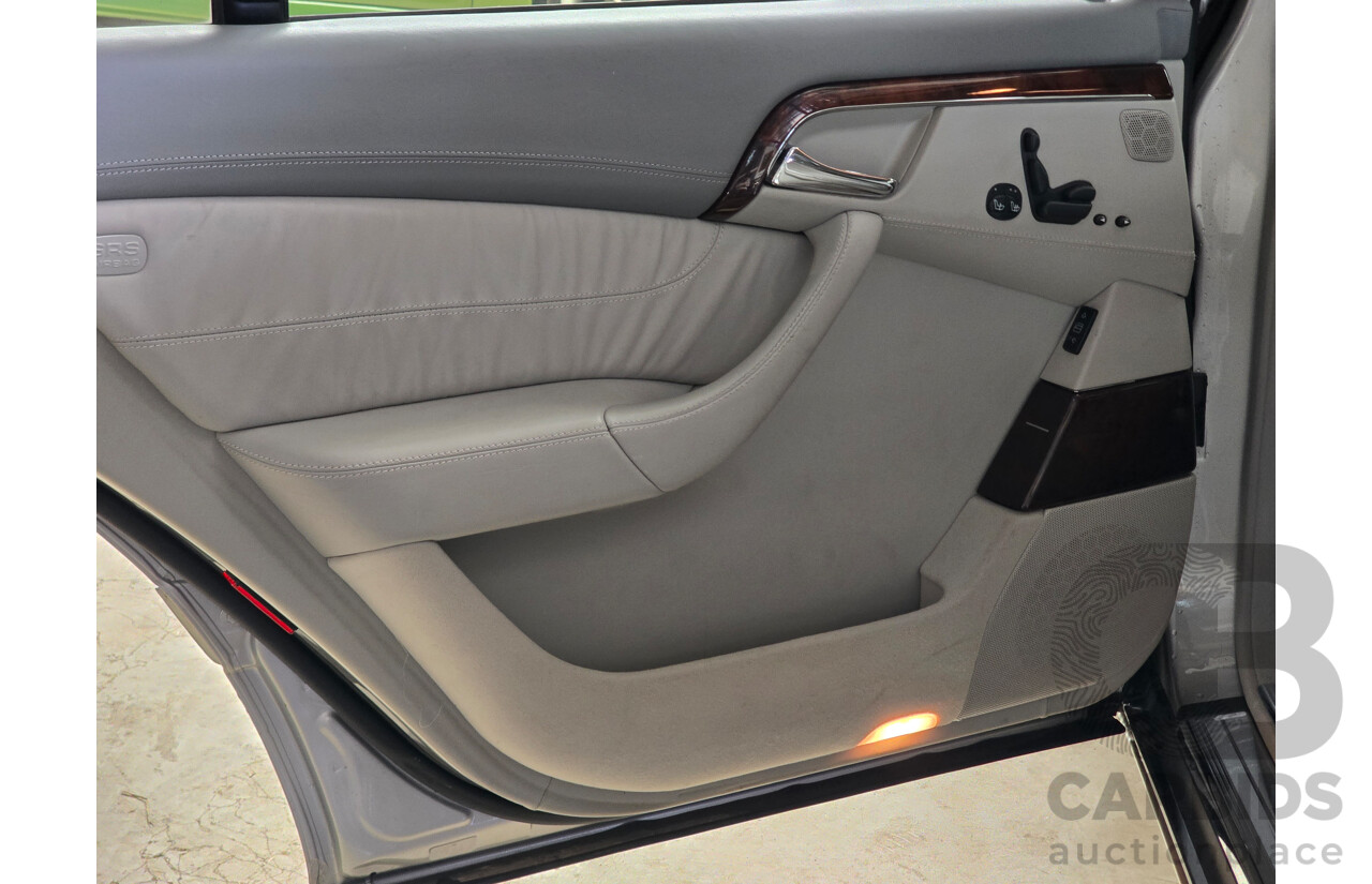 8/2005 Mercedes Benz S600L W220 MY05 4d Sedan Brilliant Silver Metallic Twin Turbo V12 5.5L