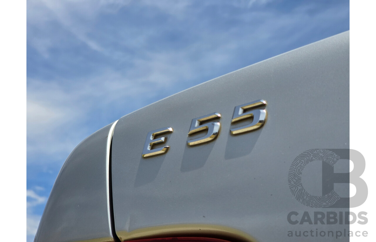 10/1998 Mercedes Benz E55 AMG W210 4d Sedan Brilliant Silver Metallic V8 5.4L