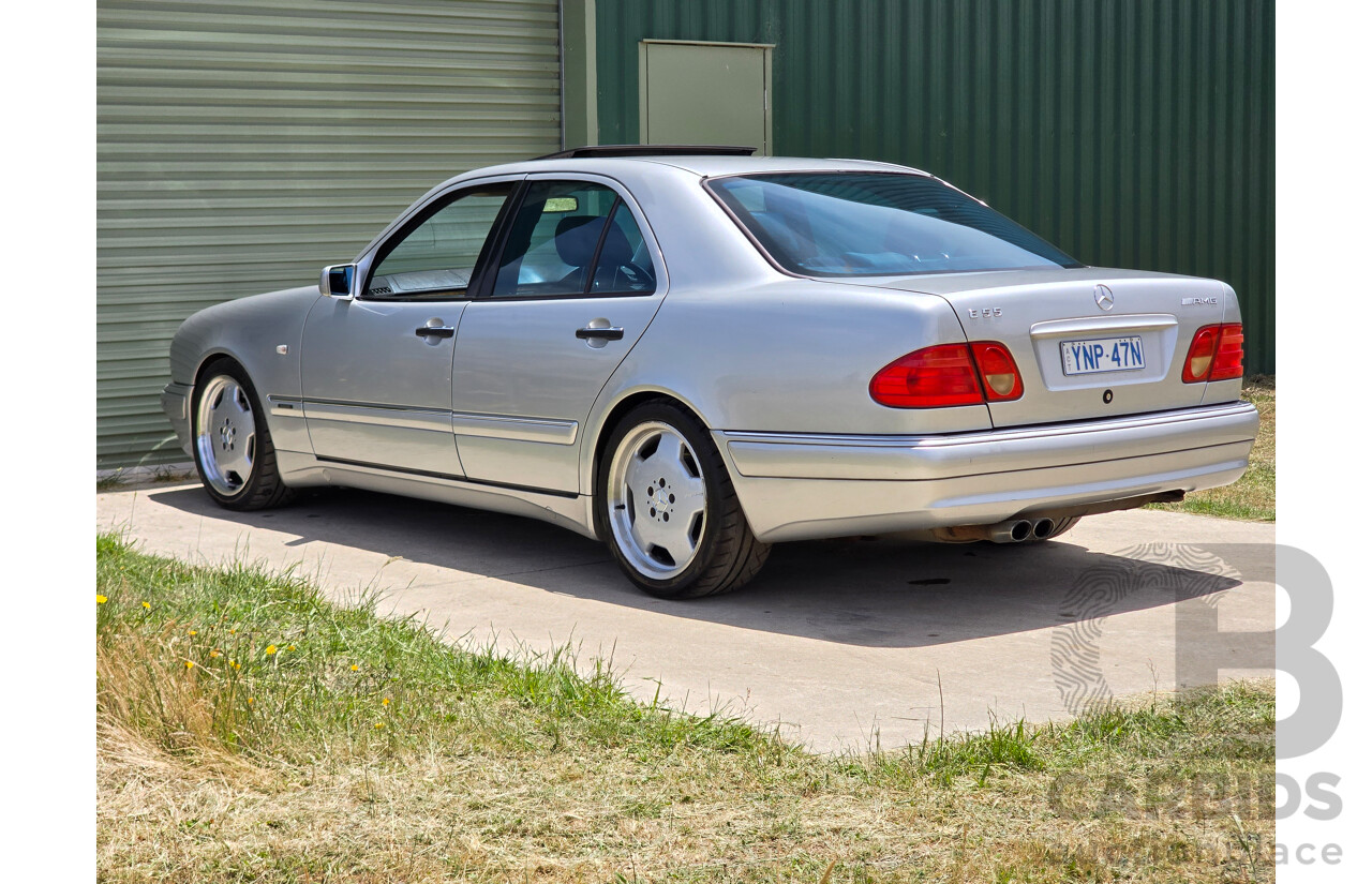 10/1998 Mercedes Benz E55 AMG W210 4d Sedan Brilliant Silver Metallic V8 5.4L