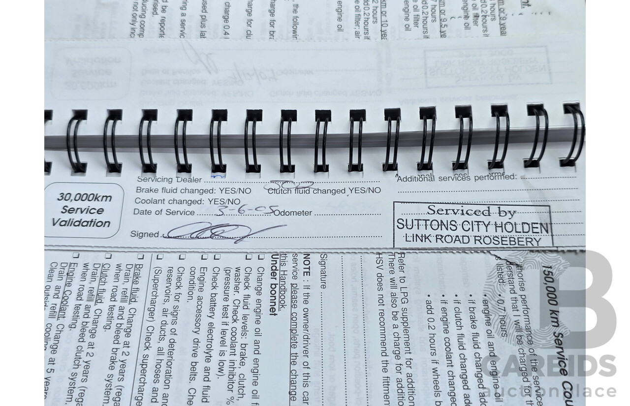 11/2003 Holden Special Vehicles (HSV) Clubsport VY Series 2 Build No.478 4d Sedan Quicksilver Metallic V8 5.7L - Supercharged