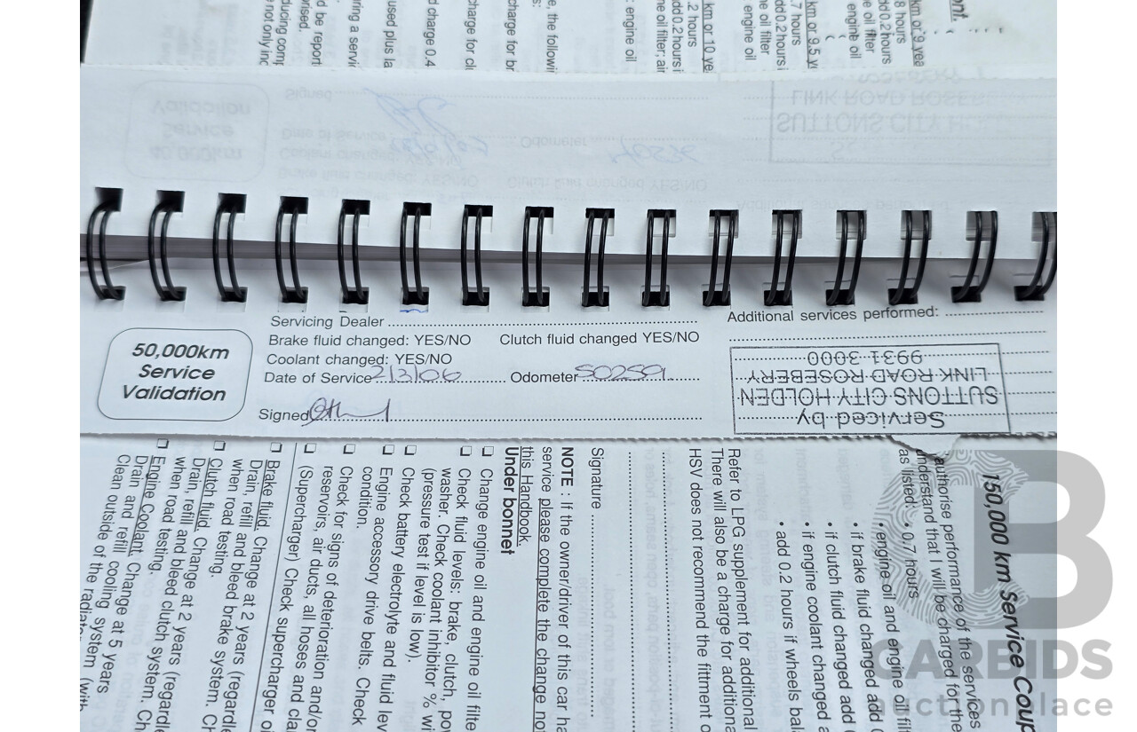 11/2003 Holden Special Vehicles (HSV) Clubsport VY Series 2 Build No.478 4d Sedan Quicksilver Metallic V8 5.7L - Supercharged