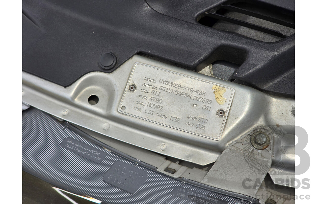 11/2003 Holden Special Vehicles (HSV) Clubsport VY Series 2 Build No.478 4d Sedan Quicksilver Metallic V8 5.7L - Supercharged