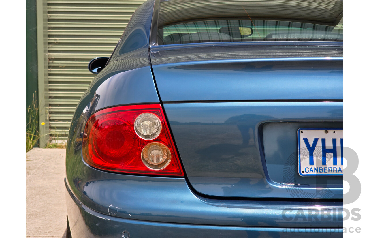 9/2003 Holden Monaro CV8 V2 Series III 2d Coupe Barbados Metallic Blue V8 5.7L