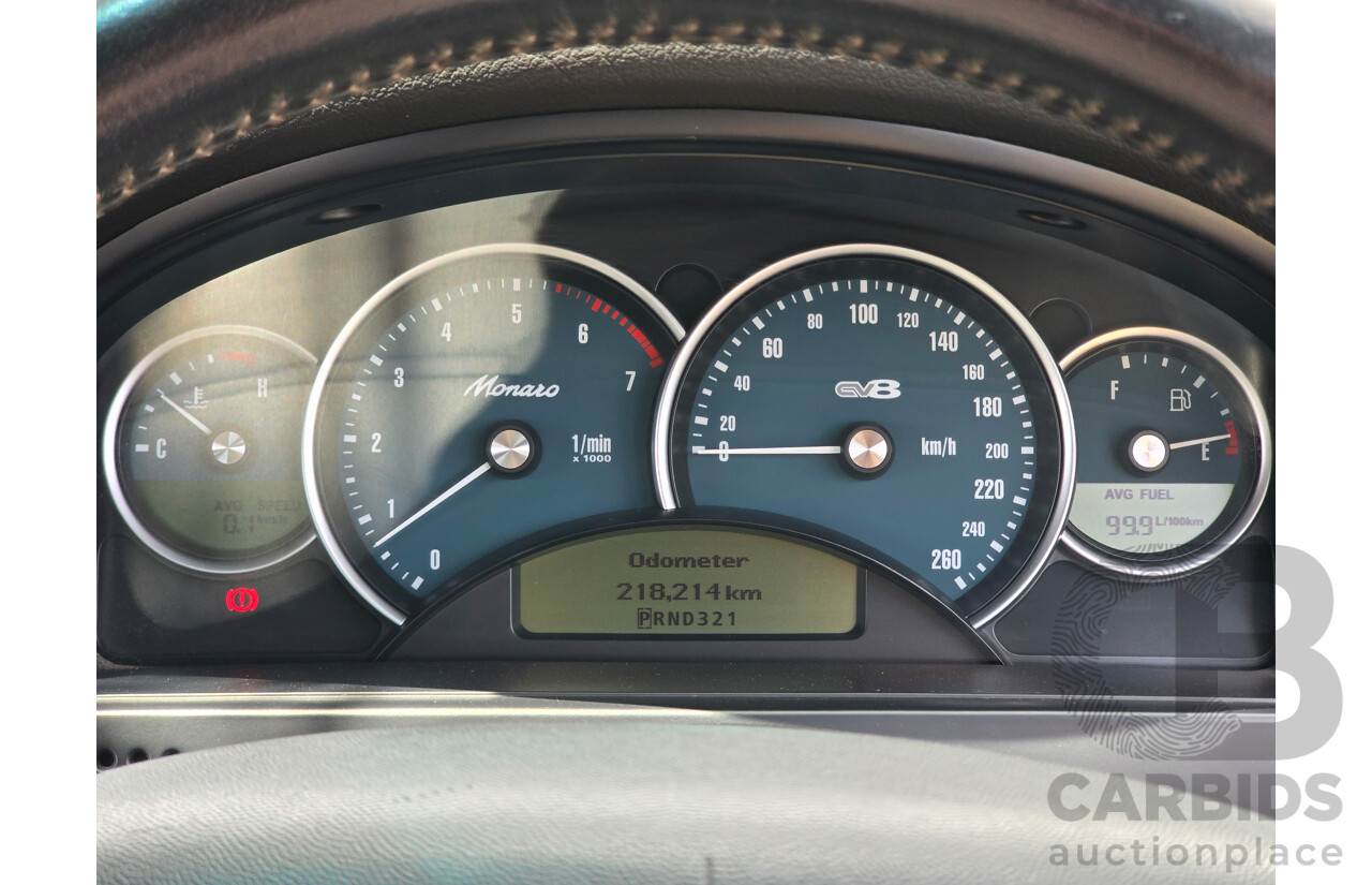 9/2003 Holden Monaro CV8 V2 Series III 2d Coupe Barbados Metallic Blue V8 5.7L