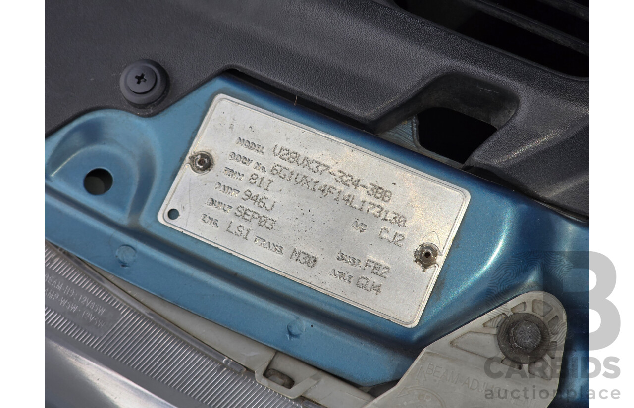 9/2003 Holden Monaro CV8 V2 Series III 2d Coupe Barbados Metallic Blue V8 5.7L