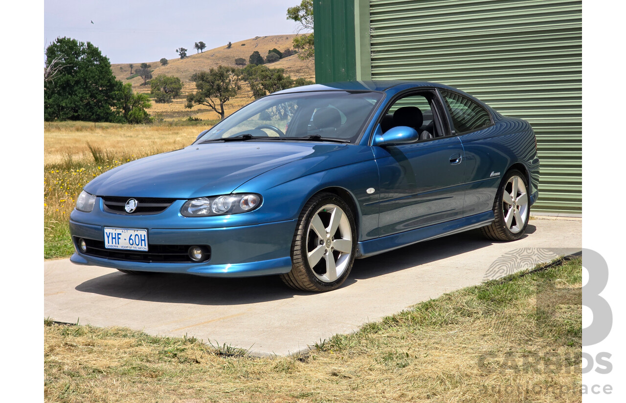 9/2003 Holden Monaro CV8 V2 Series III 2d Coupe Barbados Metallic Blue V8 5.7L