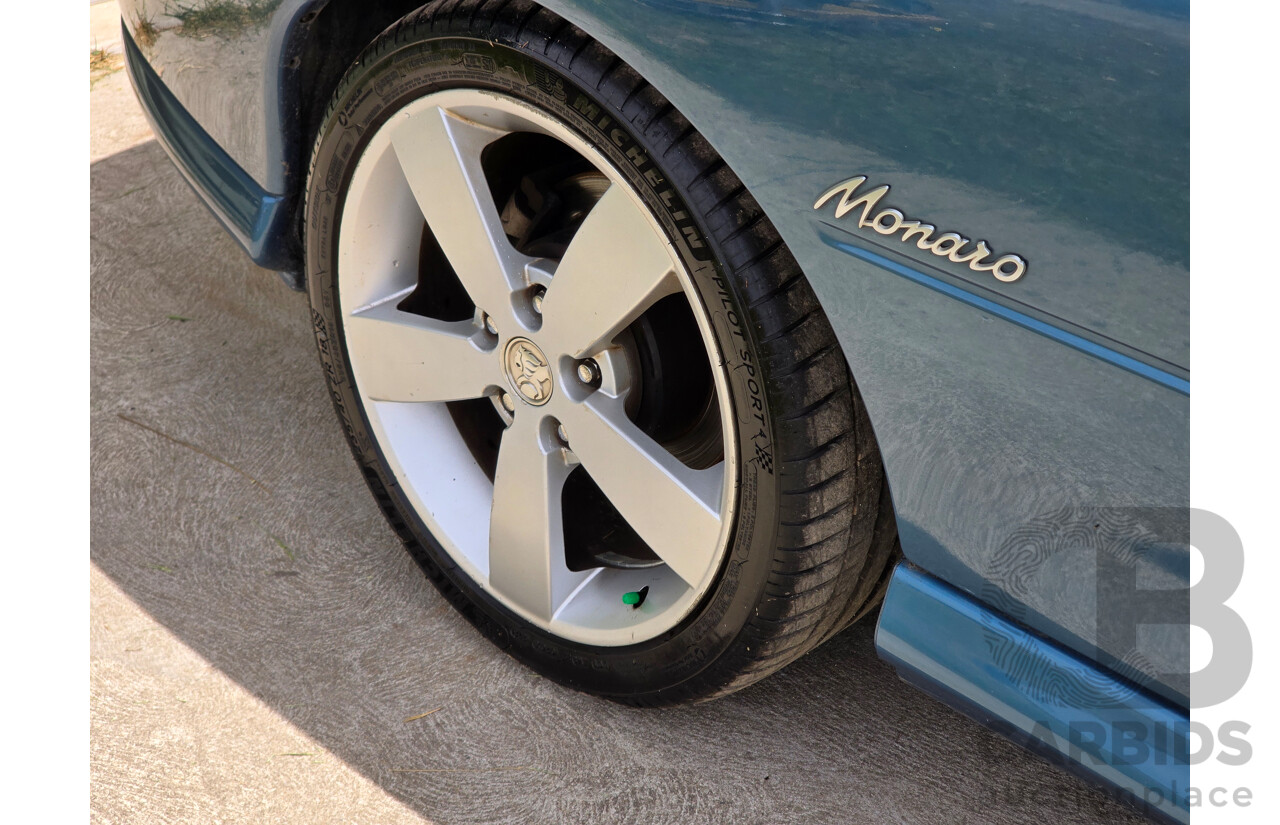 9/2003 Holden Monaro CV8 V2 Series III 2d Coupe Barbados Metallic Blue V8 5.7L