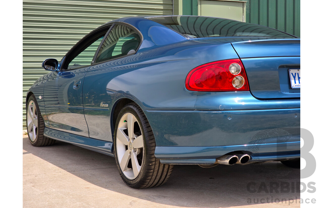 9/2003 Holden Monaro CV8 V2 Series III 2d Coupe Barbados Metallic Blue V8 5.7L