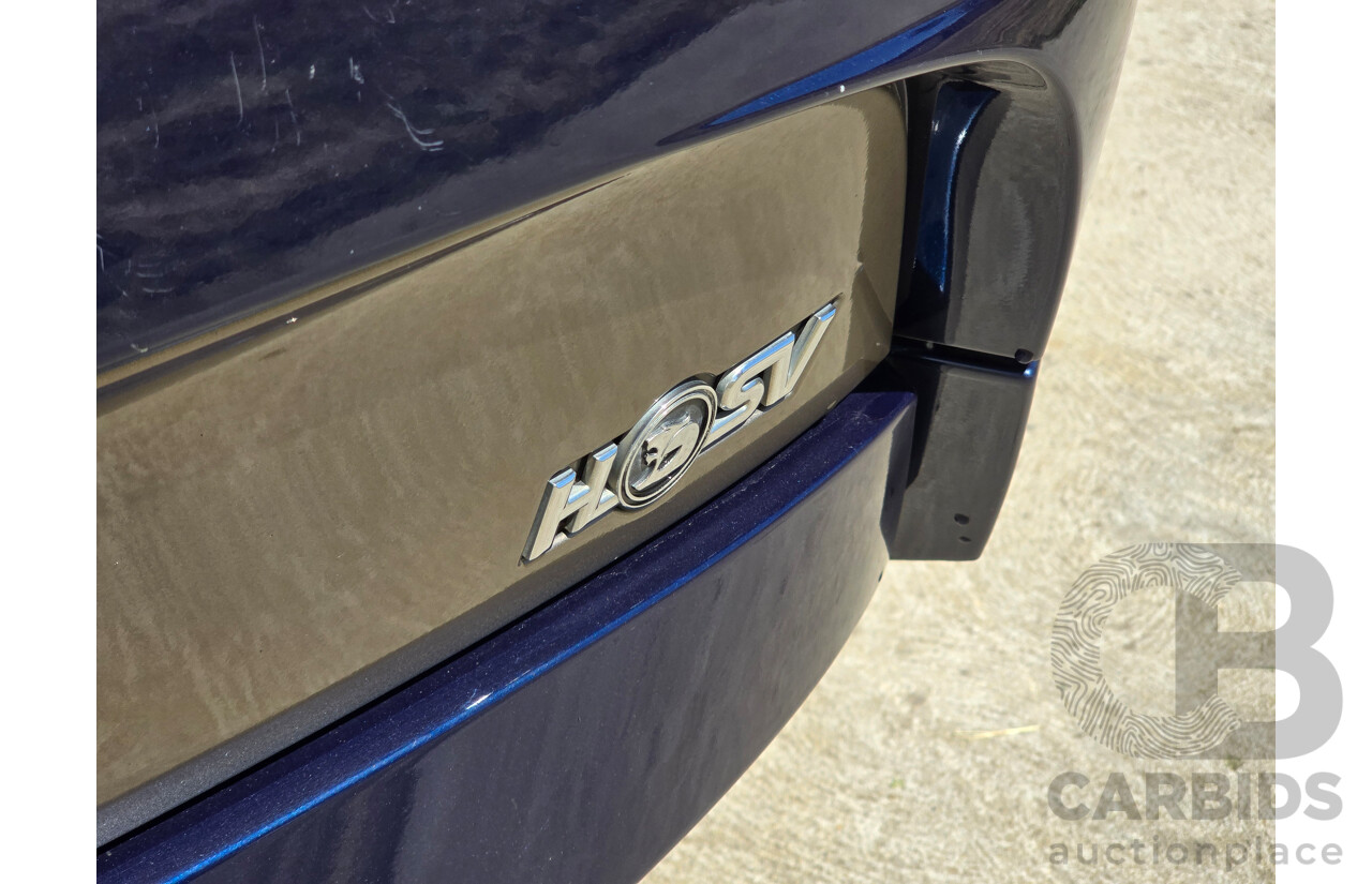 10/2001 Holden Special Vehicles (HSV) Clubsport VX Series II Build No.136 4d Sedan Vespers Blue Metallic V8 5.7L