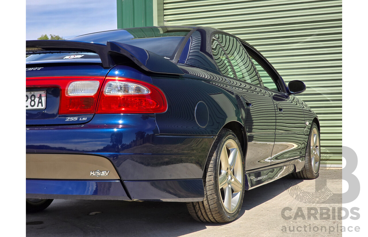 10/2001 Holden Special Vehicles (HSV) Clubsport VX Series II Build No.136 4d Sedan Vespers Blue Metallic V8 5.7L