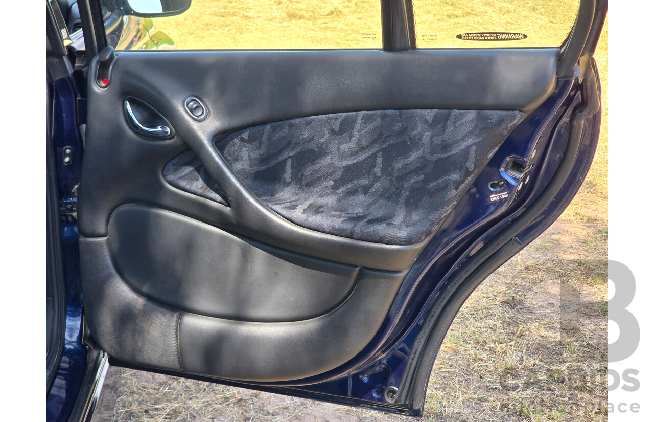 10/2001 Holden Special Vehicles (HSV) Clubsport VX Series II Build No.136 4d Sedan Vespers Blue Metallic V8 5.7L