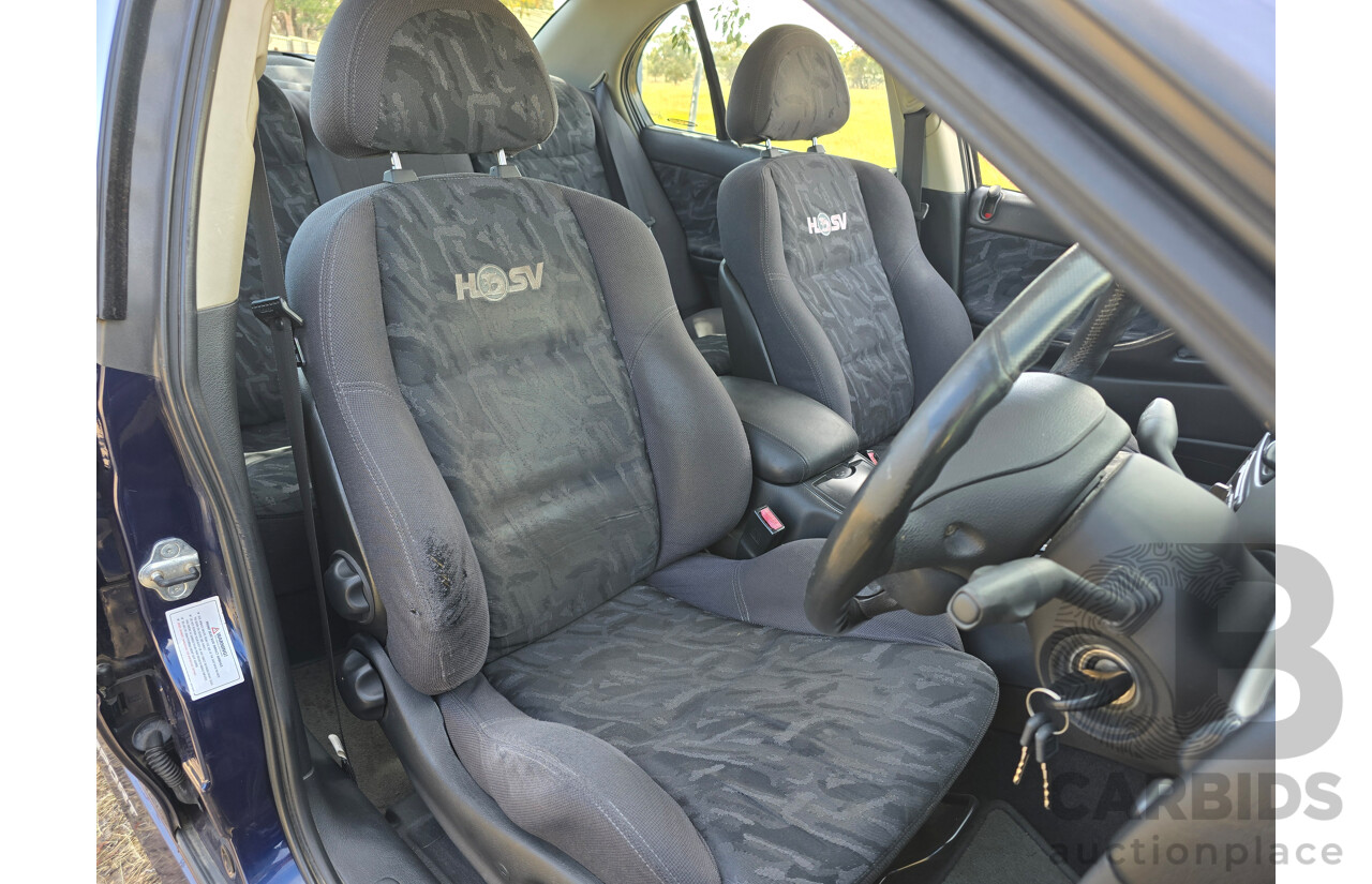 10/2001 Holden Special Vehicles (HSV) Clubsport VX Series II Build No.136 4d Sedan Vespers Blue Metallic V8 5.7L