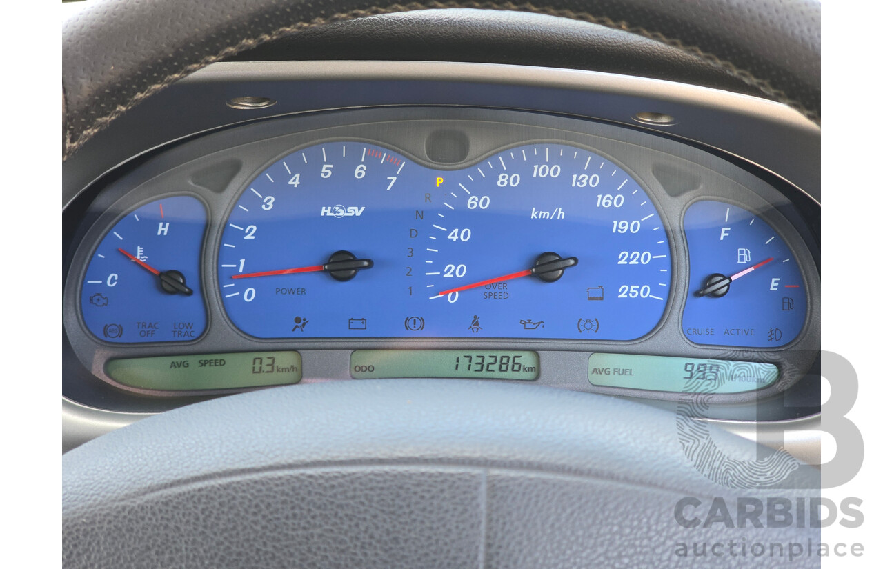 10/2001 Holden Special Vehicles (HSV) Clubsport VX Series II Build No.136 4d Sedan Vespers Blue Metallic V8 5.7L