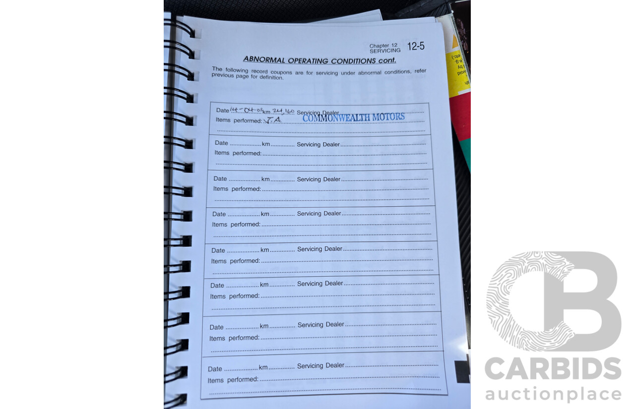 10/2001 Holden Special Vehicles (HSV) Clubsport VX Series II Build No.136 4d Sedan Vespers Blue Metallic V8 5.7L