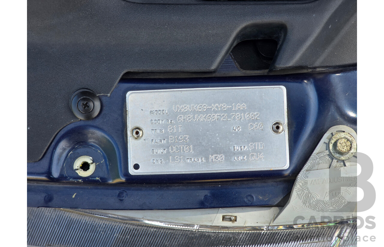 10/2001 Holden Special Vehicles (HSV) Clubsport VX Series II Build No.136 4d Sedan Vespers Blue Metallic V8 5.7L