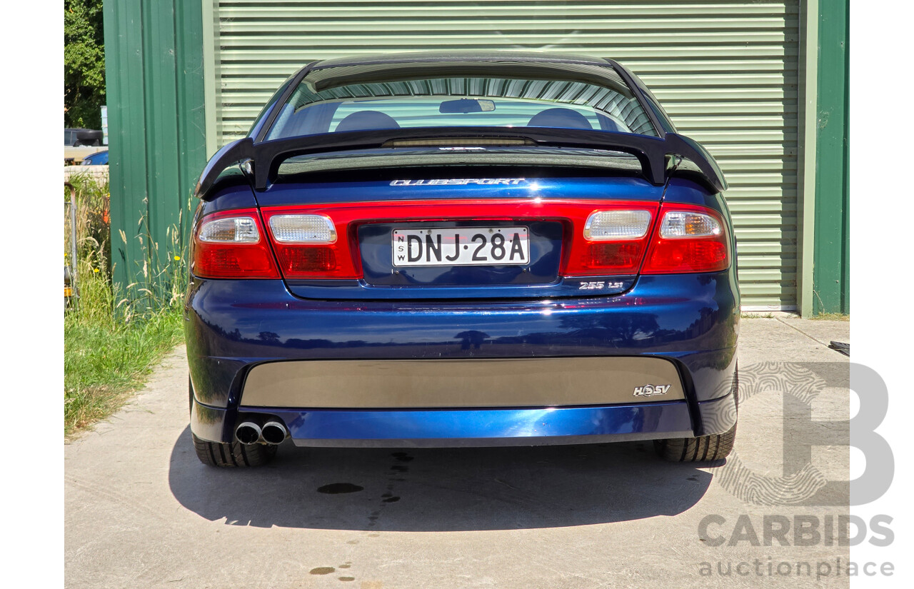 10/2001 Holden Special Vehicles (HSV) Clubsport VX Series II Build No.136 4d Sedan Vespers Blue Metallic V8 5.7L