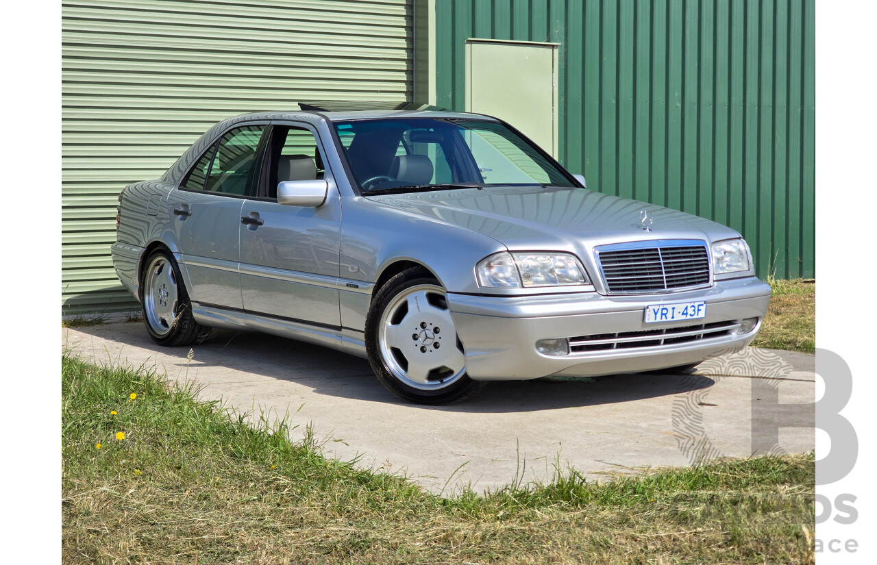 7/1998 Mercedes Benz C43 AMG W202 4d Saloon Zircon Silver Metallic V8 4.3L