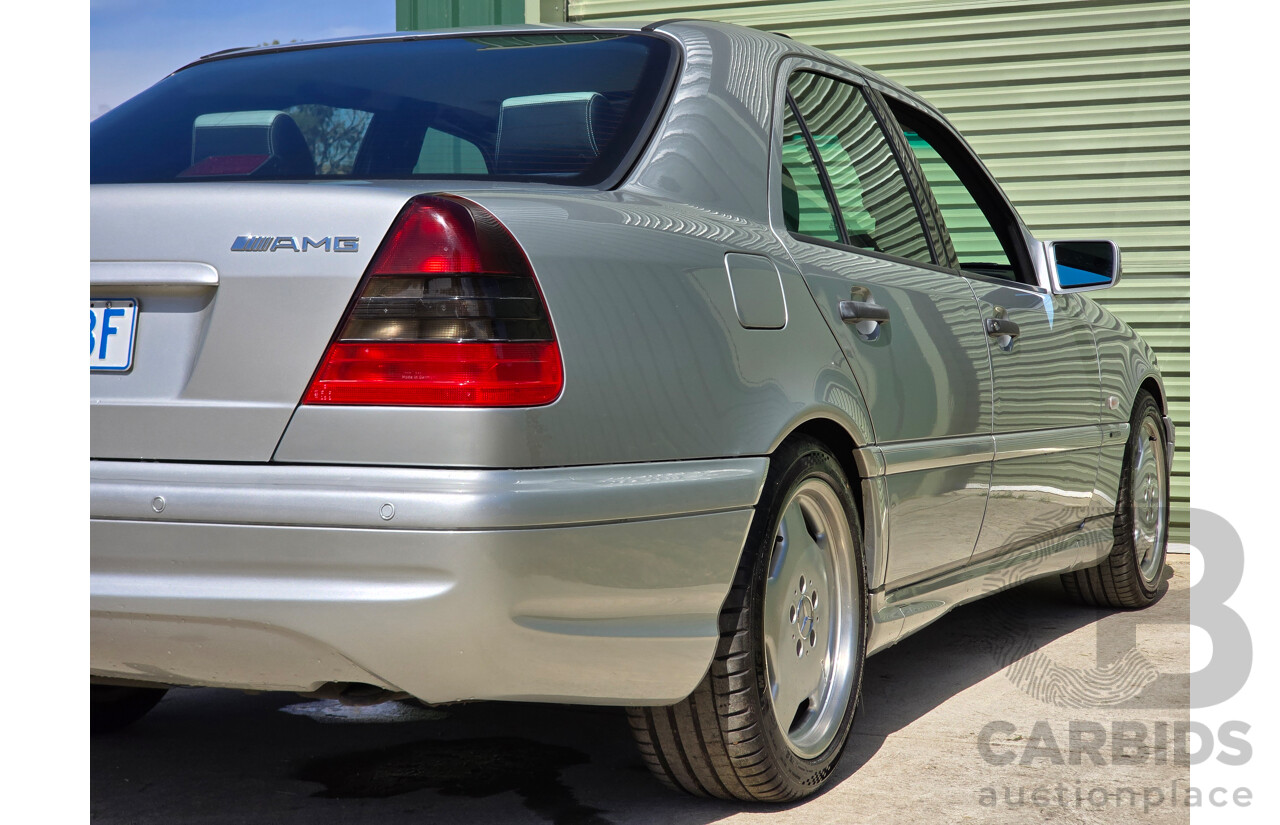 7/1998 Mercedes Benz C43 AMG W202 4d Saloon Zircon Silver Metallic V8 4.3L