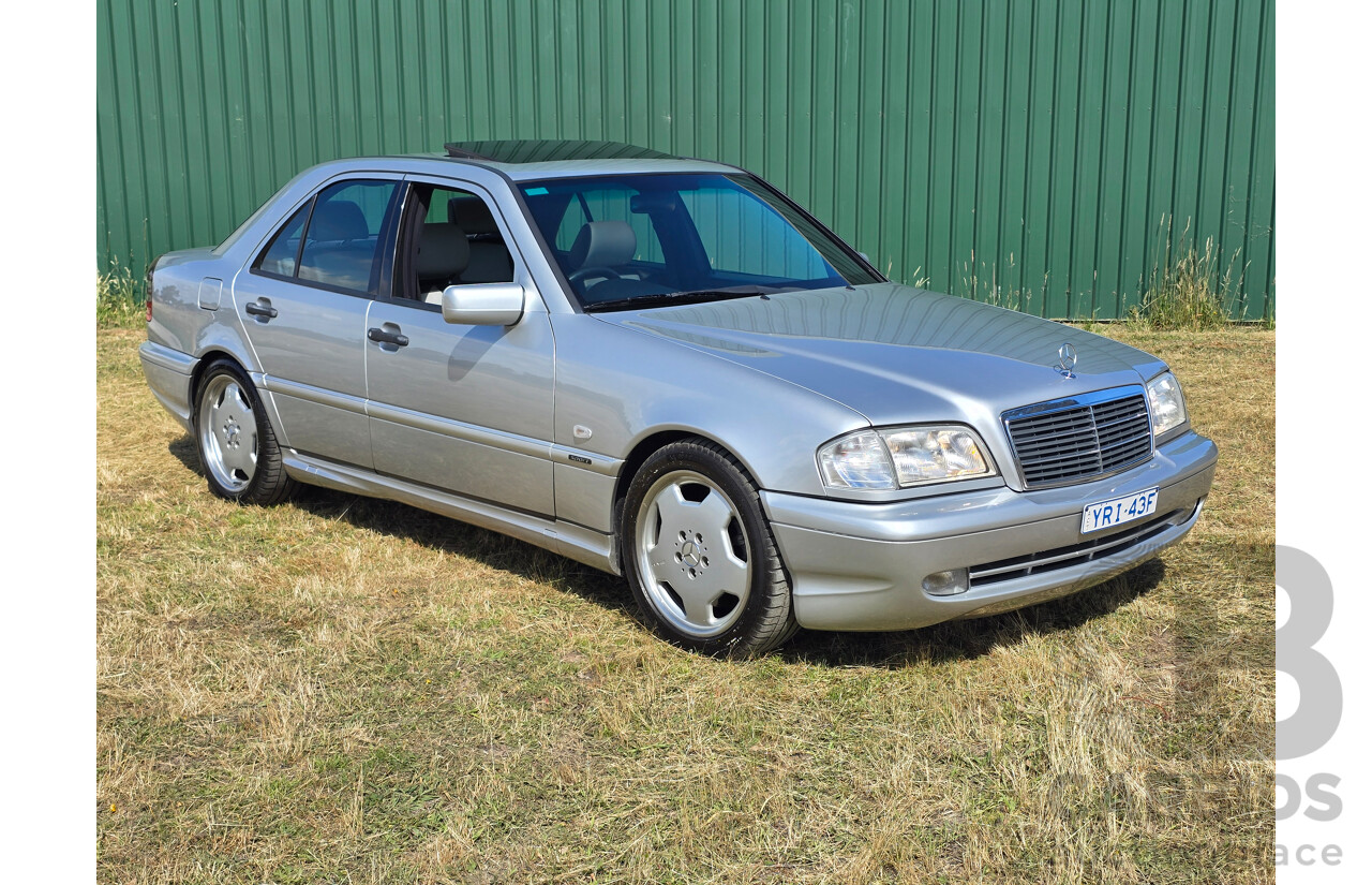 7/1998 Mercedes Benz C43 AMG W202 4d Saloon Zircon Silver Metallic V8 4.3L