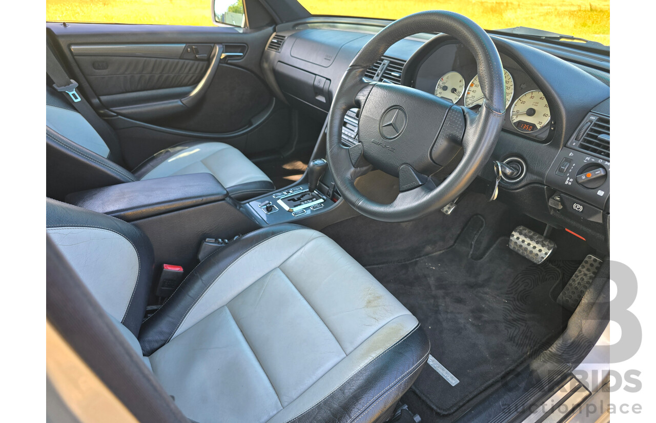 7/1998 Mercedes Benz C43 AMG W202 4d Saloon Zircon Silver Metallic V8 4.3L
