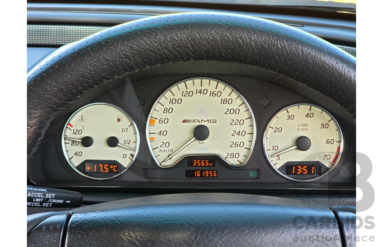 7/1998 Mercedes Benz C43 AMG W202 4d Saloon Zircon Silver Metallic V8 4.3L